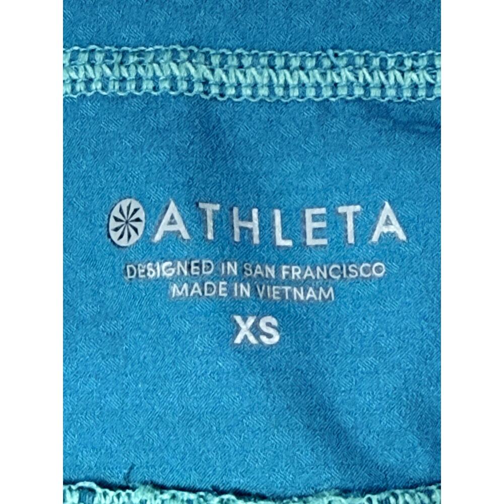 Athleta Coastal Teal Dobby Action Skort 14.5" Built-In Shorts Size XS 405604 - Picture 2 of 9